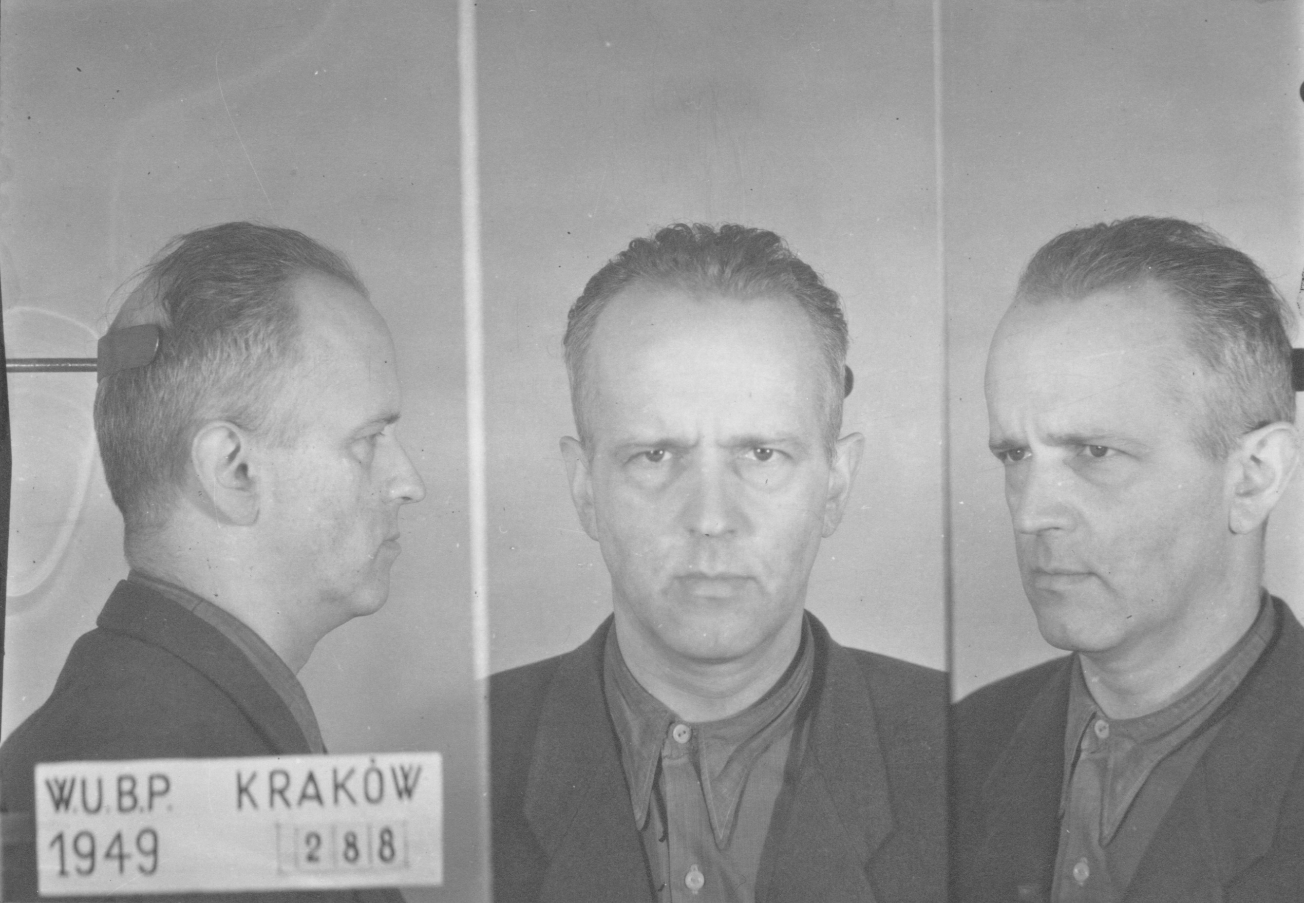 Kazimierz Badowski po aresztowaniu w 1949 r. Fot. AIPN