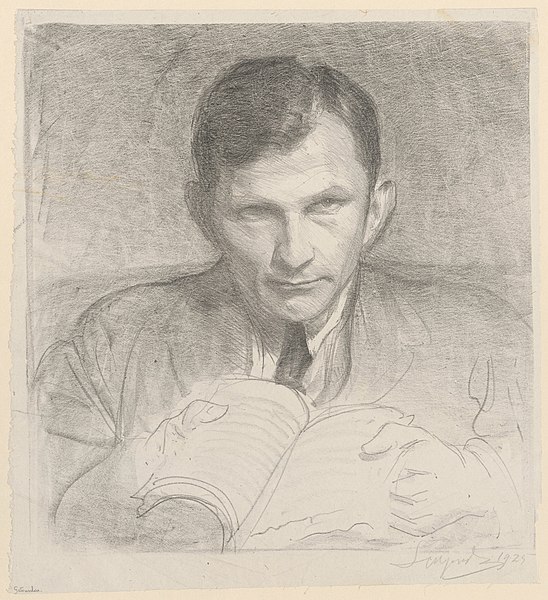 Portret Józefa Aleksandra Gałuszki autorstwa Leona Wyczółkowskiego, 1925 ( fot.Wikipedia)