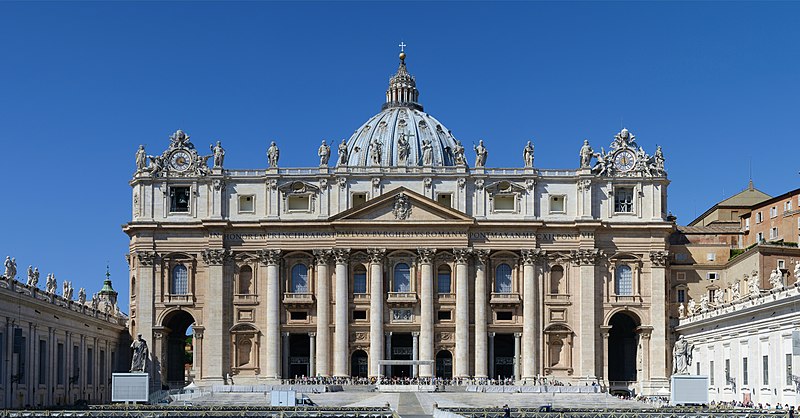 Bazylika św. Piotra na Watykanie (fot. Alvesgaspar/Wikipedia) 