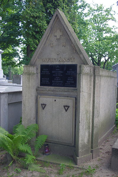 Grób płk B.Krzyżanowskiego na Starym Cmentarzu w Tarnowie ( fot. Mateusz Opasiński/Wikpedia)