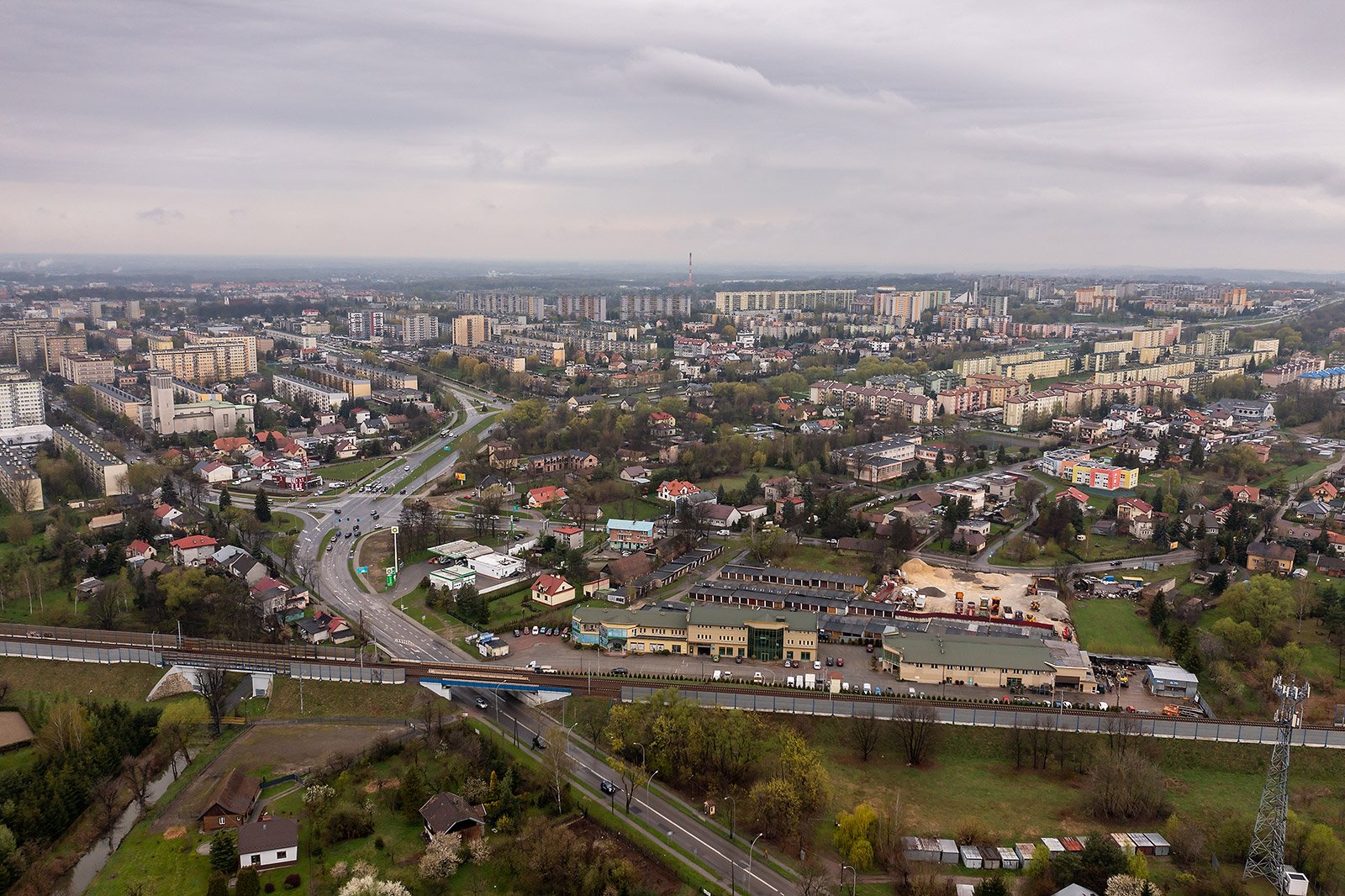  fragment al. Jana Pawła II, ulicy Słonecznej i Lwowskiej w Tarnowie, którymi przebiega ruch tranzytowy, fot. P. Topolski  