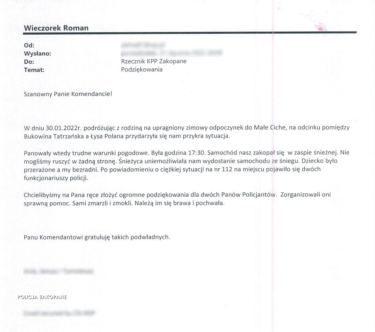 fot: R.W./ policjazakopane