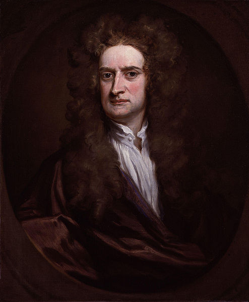 Isaac Newton - obraz Sir Godfreya Knellera z 1701 r.