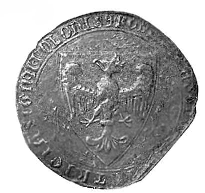 Orzeł na pieczęci majestatycznej z 1295, najstarsze znane użycie polskiego godła (fot.Wikipedia)