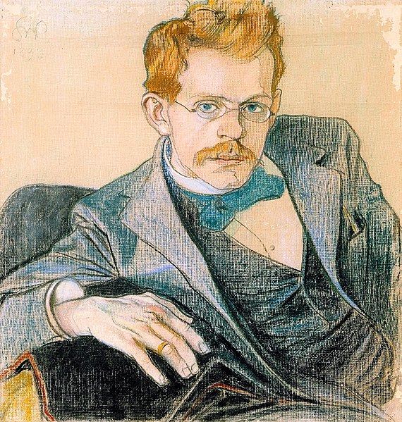 Stanisław Wyspiański, portret Józefa Mehhohera z 1898 r. (fot. Wikipedia)