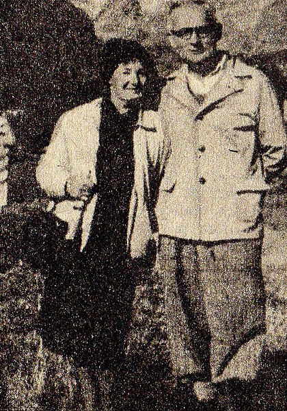 Witold Paryski z żoną Zofią w Dolinie Mięguszowieckiej (fot. Wikipedia)