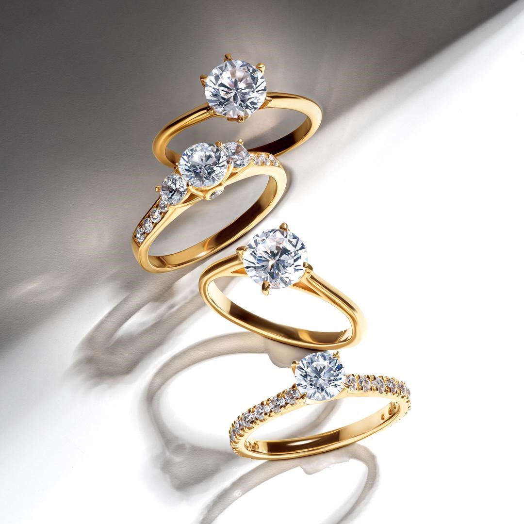 Pierścionki zaręczynowe z diamentem