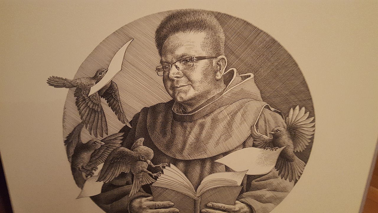 O. Eligiusz Dymowski - rysunek Wojtka Kowalczyka  (fot.Wikipedia)