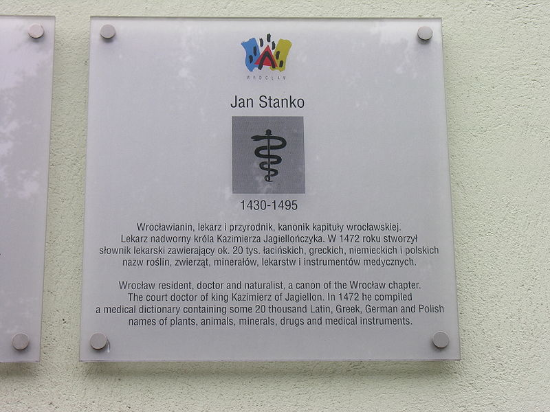 Tablica pamiątkowa we Wrocławiu  (fot. Bonio/Wikipedia)