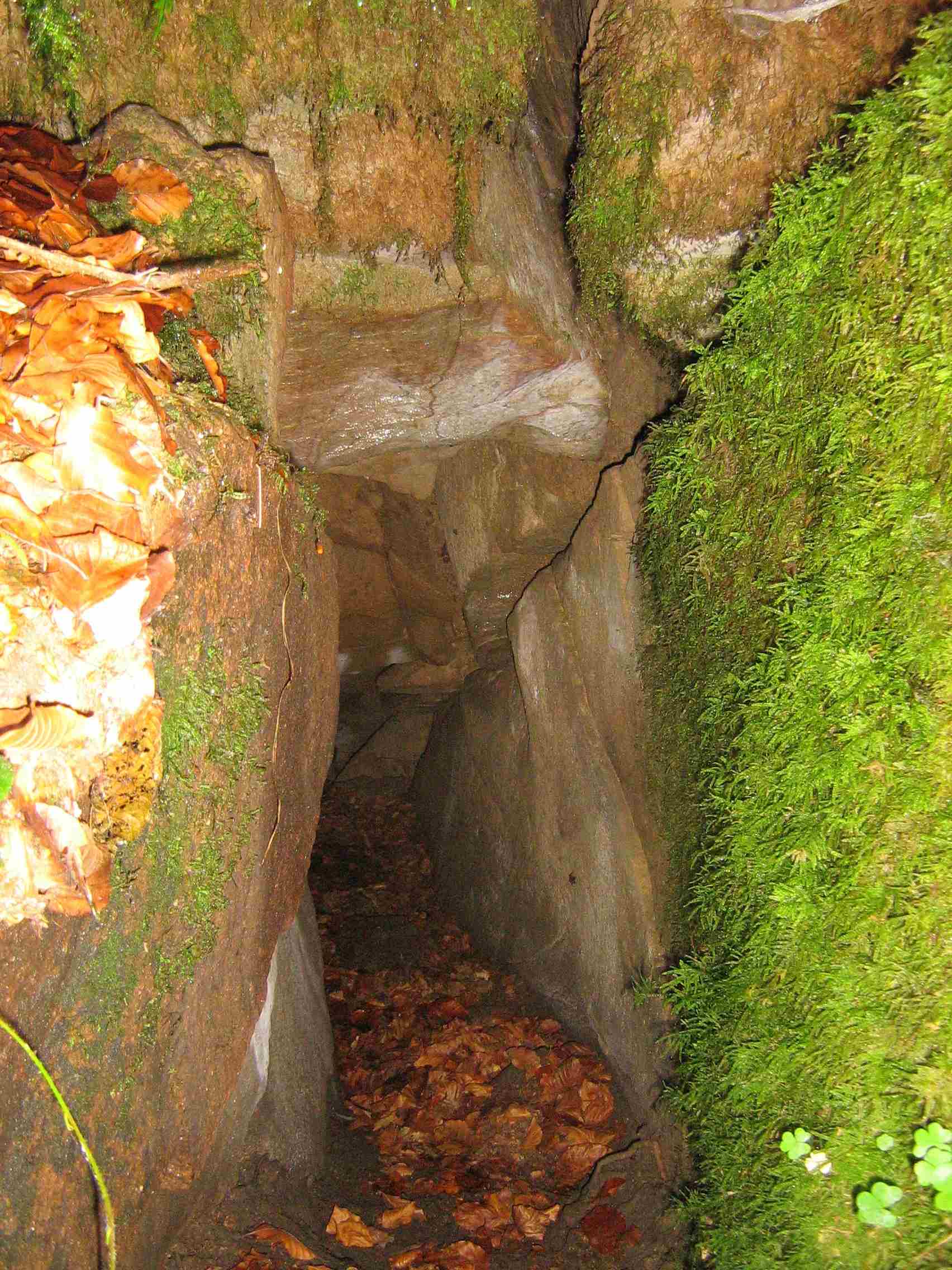 Jaskinia „Zbójecka Dziura” na Białej Skale (Stożku 852 m n.p.m.) fot.Andrzej Piecuch