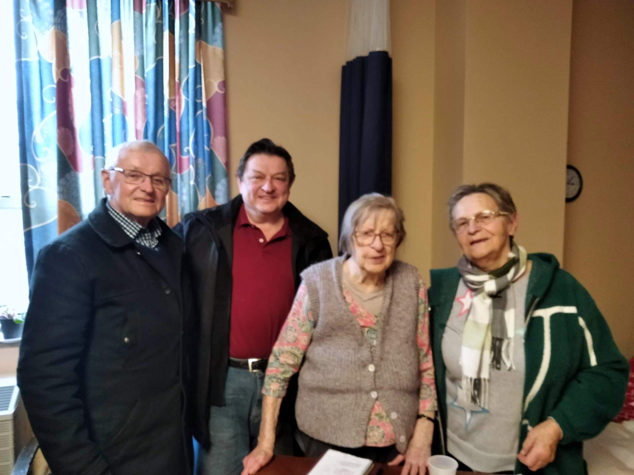 E.Kaczówka (z lewej) z wizytą w Chicago u 103. letniej Emilii Ostręgi z ODPORYSZOWA