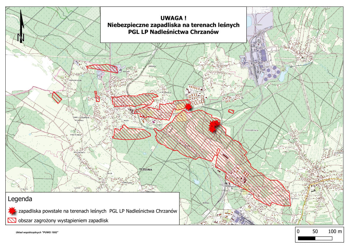 Mapa zapadlisk