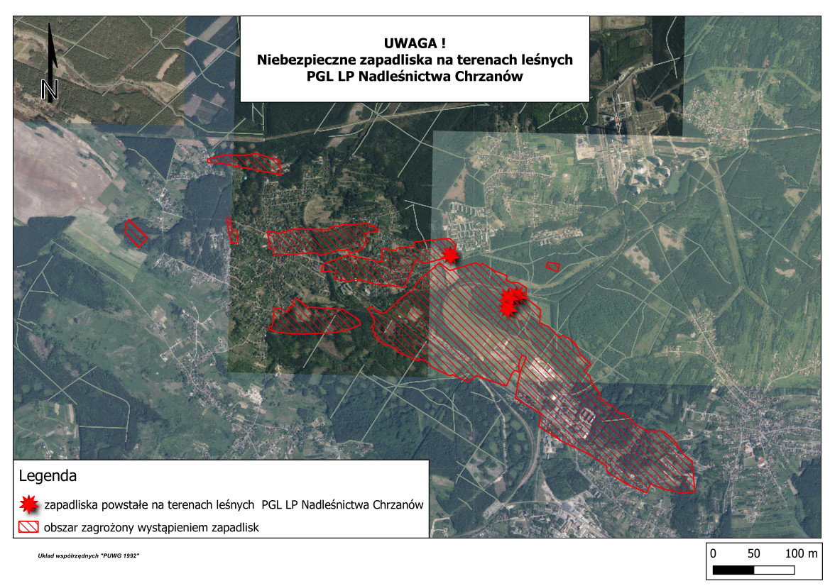 Mapa zapadlisk