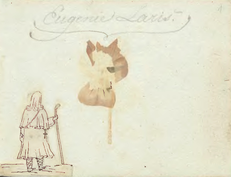 Strona tytułowa ze sztambucha E. Larisch Januszkiewiczowej (fot. zbiory Ossolineum).