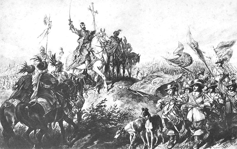 Juliusz Kossak - Wymarsz oddziałów Jeremiego Wiśniowieckiego z Łubniów w 1648 roku / fot. wikiepedia