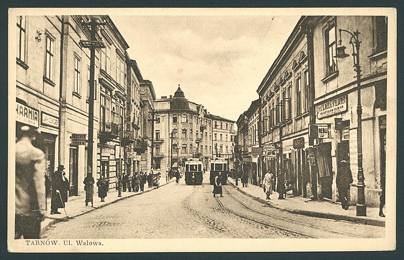 Tarnów, ulica Wałowa 1923-1926 (fot.Wikipedia)