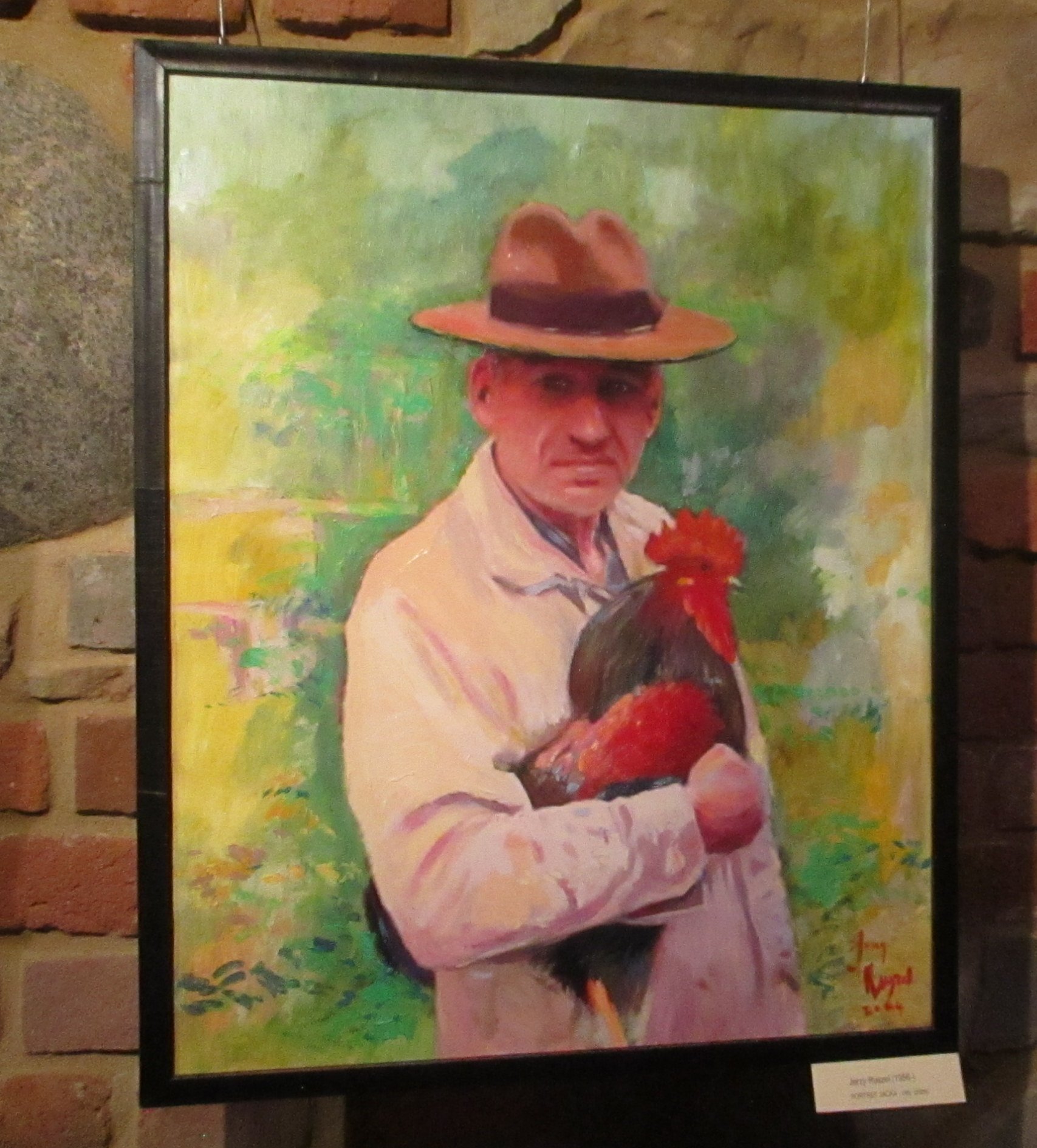 Jerzy Ruszel, portret brata Jacka (olej, płótno)