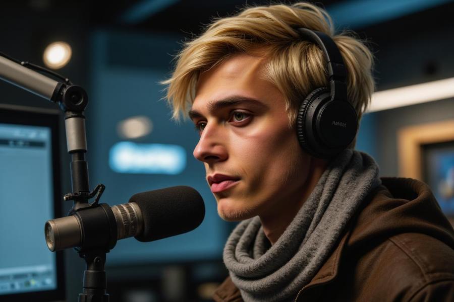 Alex Szulc (postać fikcyjna).  Zdjęcie zostało wygenerowane przy wsparciu sztucznej inteligencji. Jest to część projektu badawczego nad wykorzystaniem AI w kulturze i w mediach