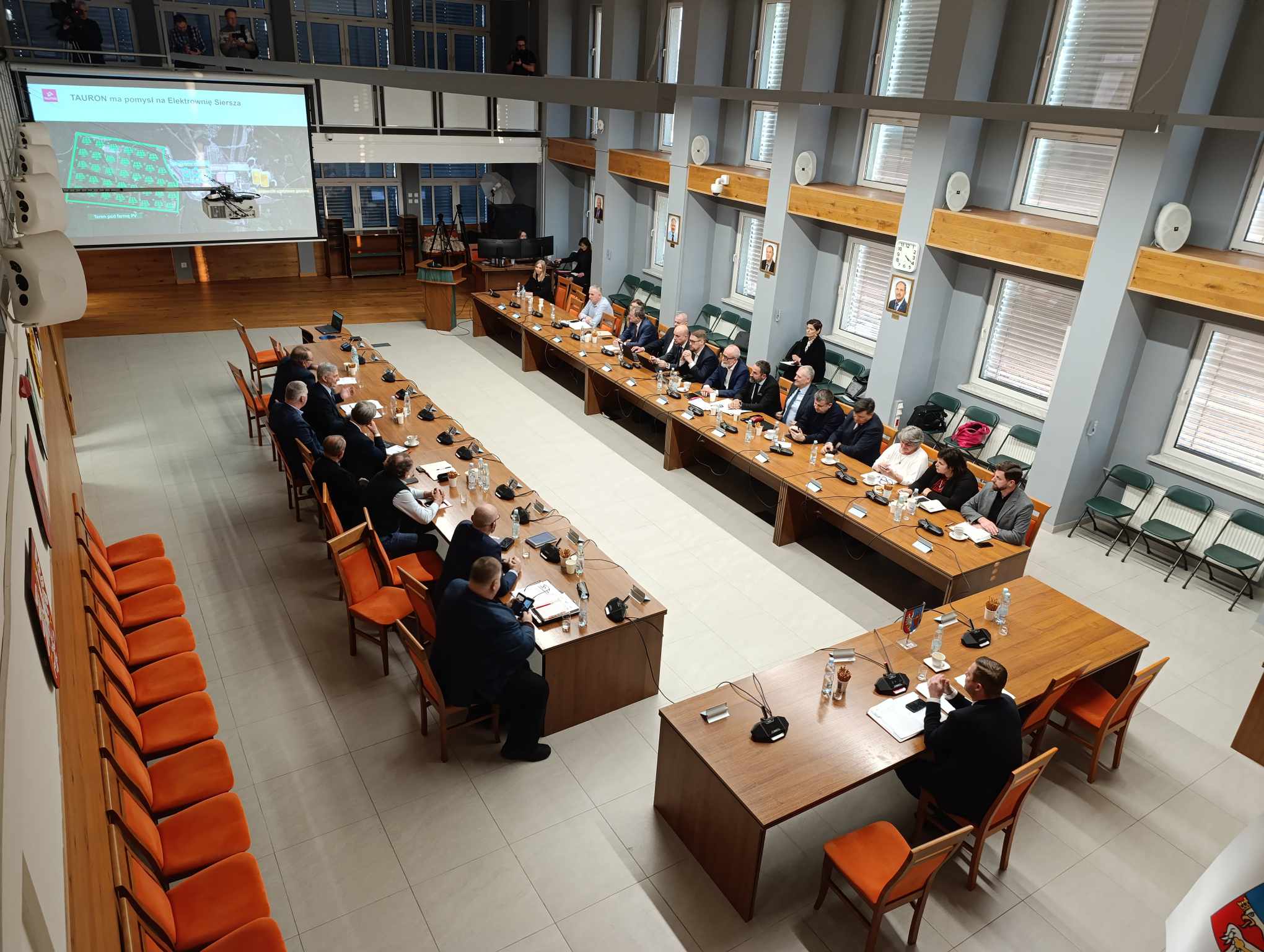 Spotkanie ws. elektrowni w Starostwie Powiatowym w Chrzanowie. / fot: Natalia Feluś