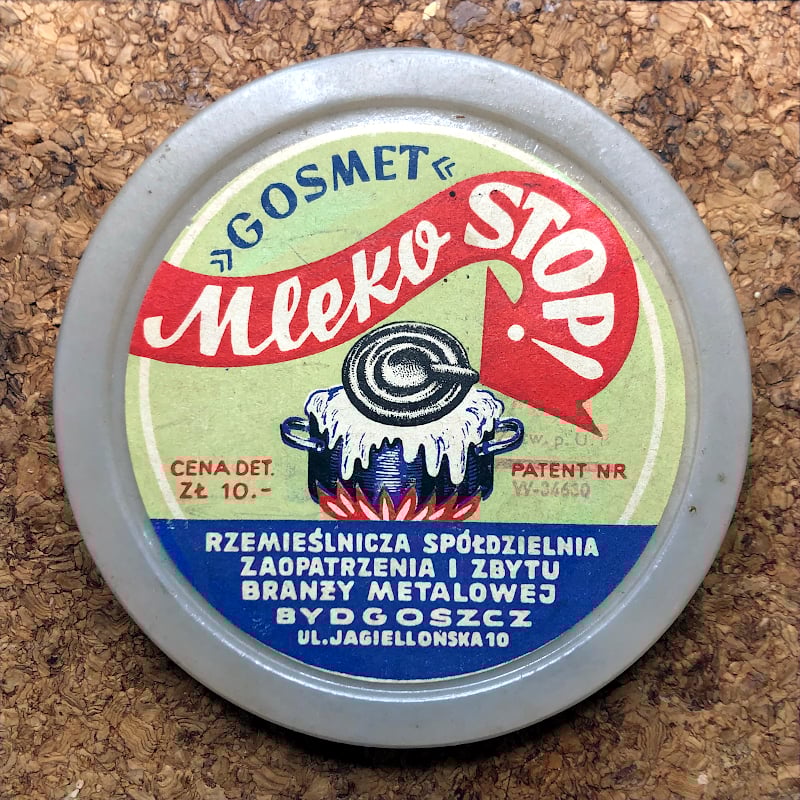 Opakowanie metalowego krążka produkowanego w Bydgoszczy w latach 60-tych. Dzięki uprzejmości Gościa.