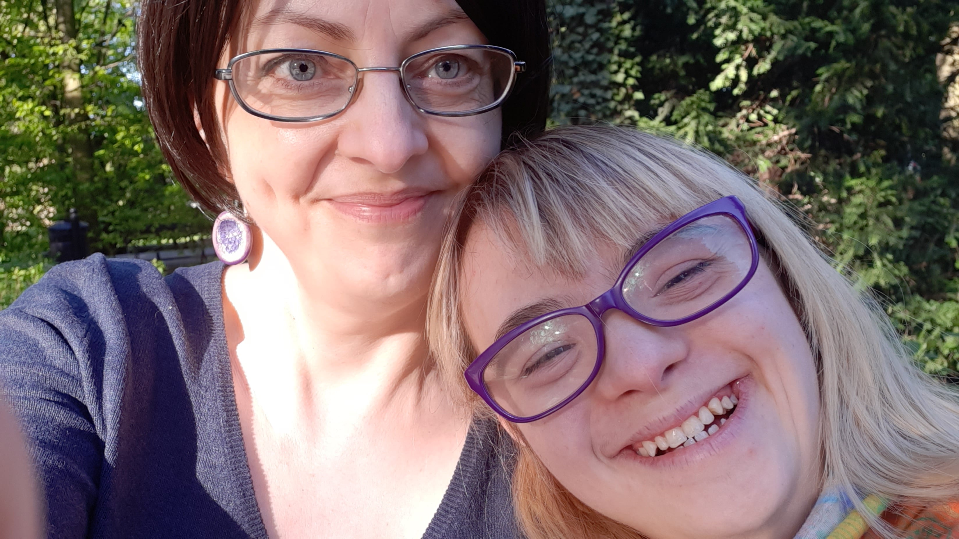 Olga Komorowska z córką Agatą