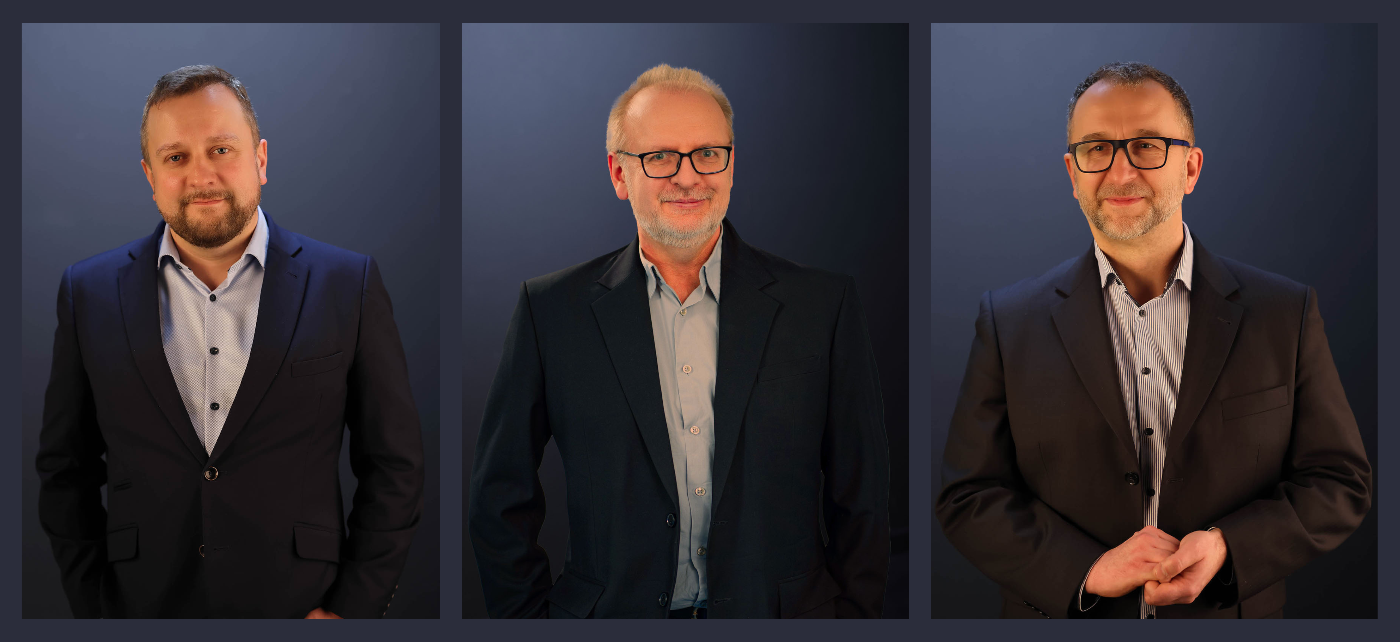 Współtwórcy endoskopu: od lewej: dr hab. Adam Wojciechowski (UJ), prof. dr hab. Ryszard Buczyński (UW), dr hab. Mateusz Jagła (UJ CM)