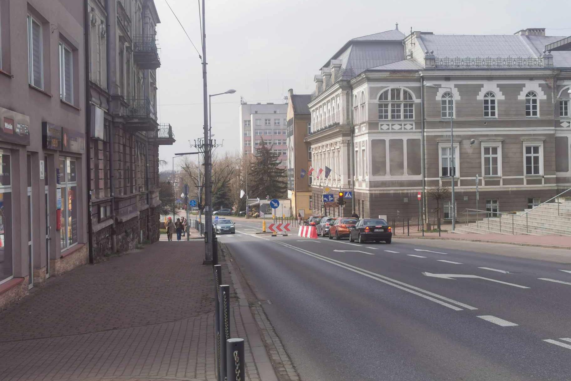 Skrzyżowanie ul. Mickiewicza i Legionów w Tarnowie. Fot. B. Maziarz