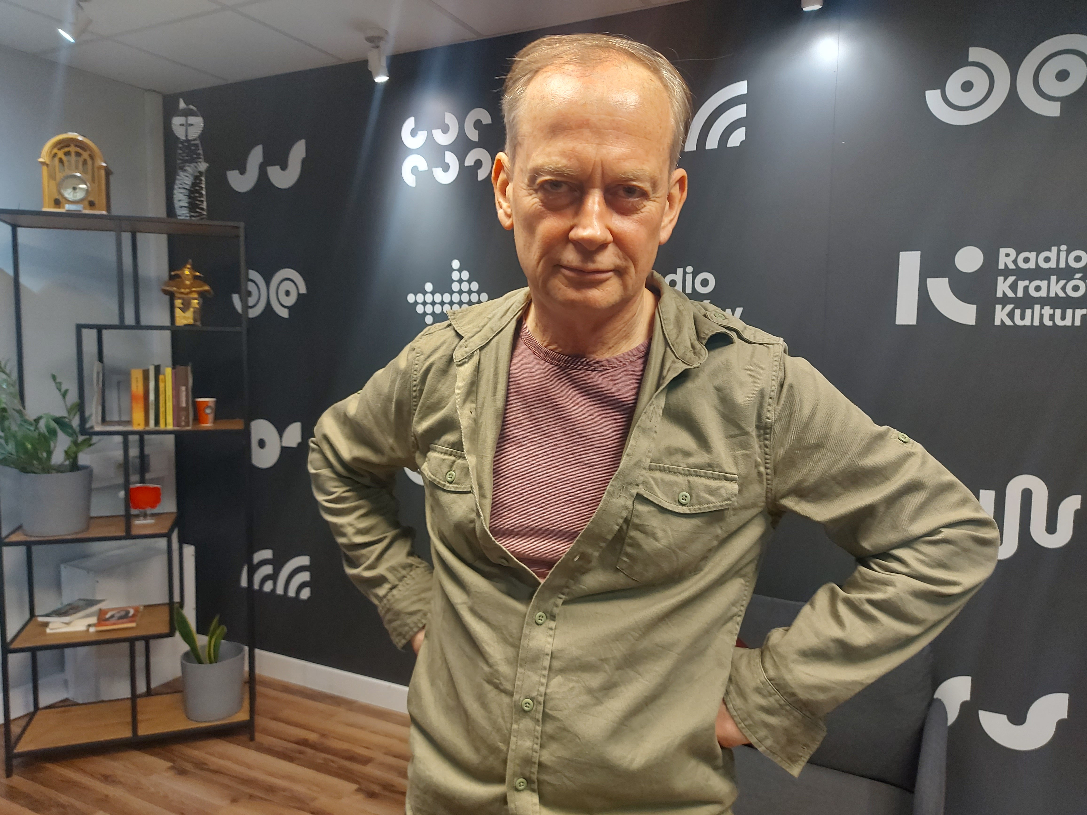 Michał Zabłocki w Radiu Kraków, fot. Sylwia Paszkowska