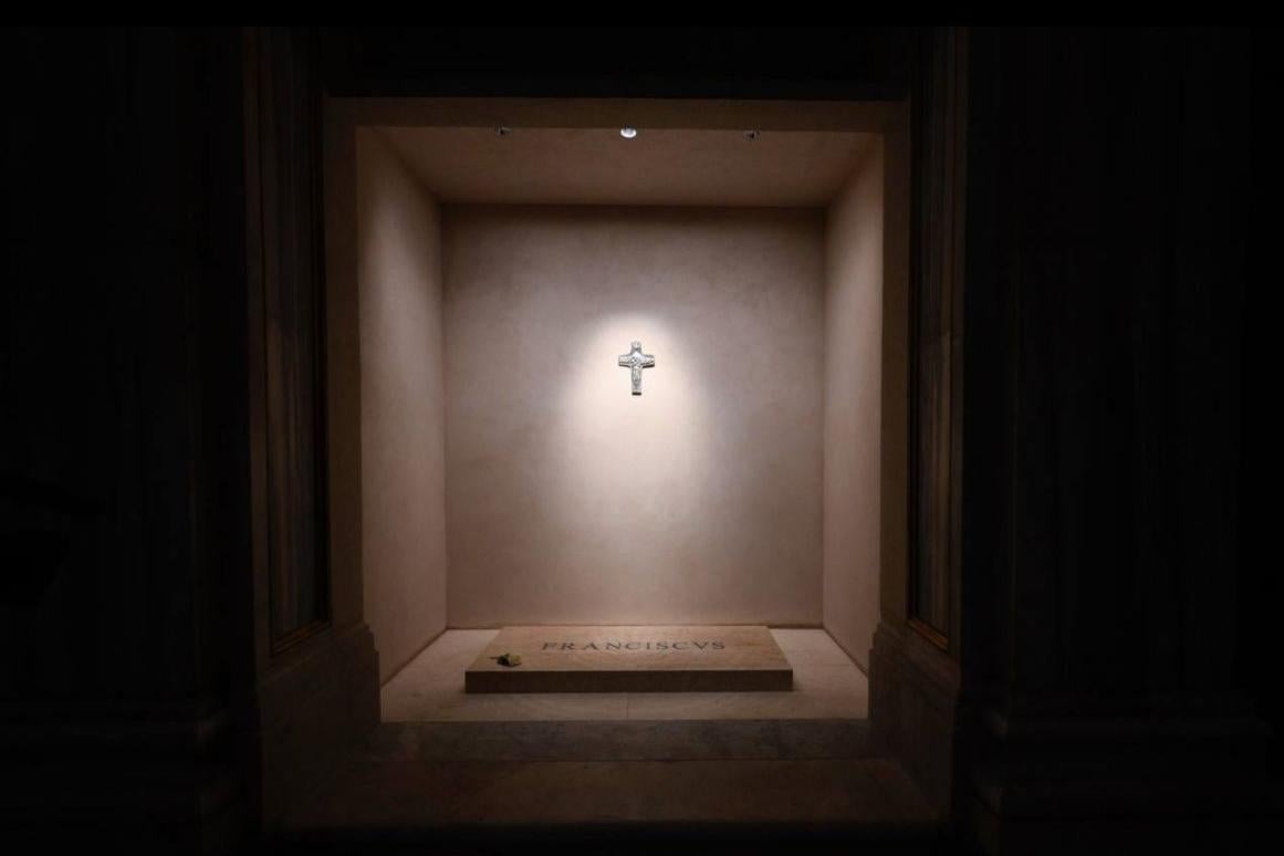 Zdjęcie grobu papieża Franciszka, fot. Vatican News