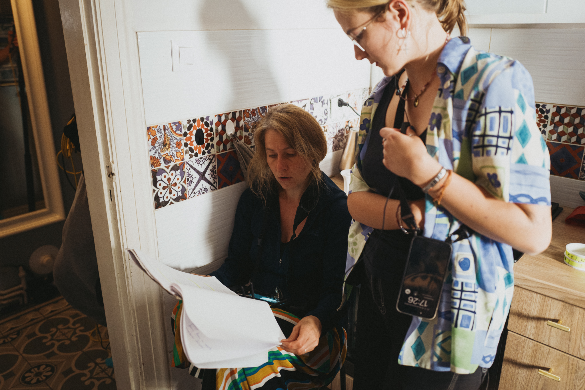 Reżyserka Daria Kopiec na planie filmu 