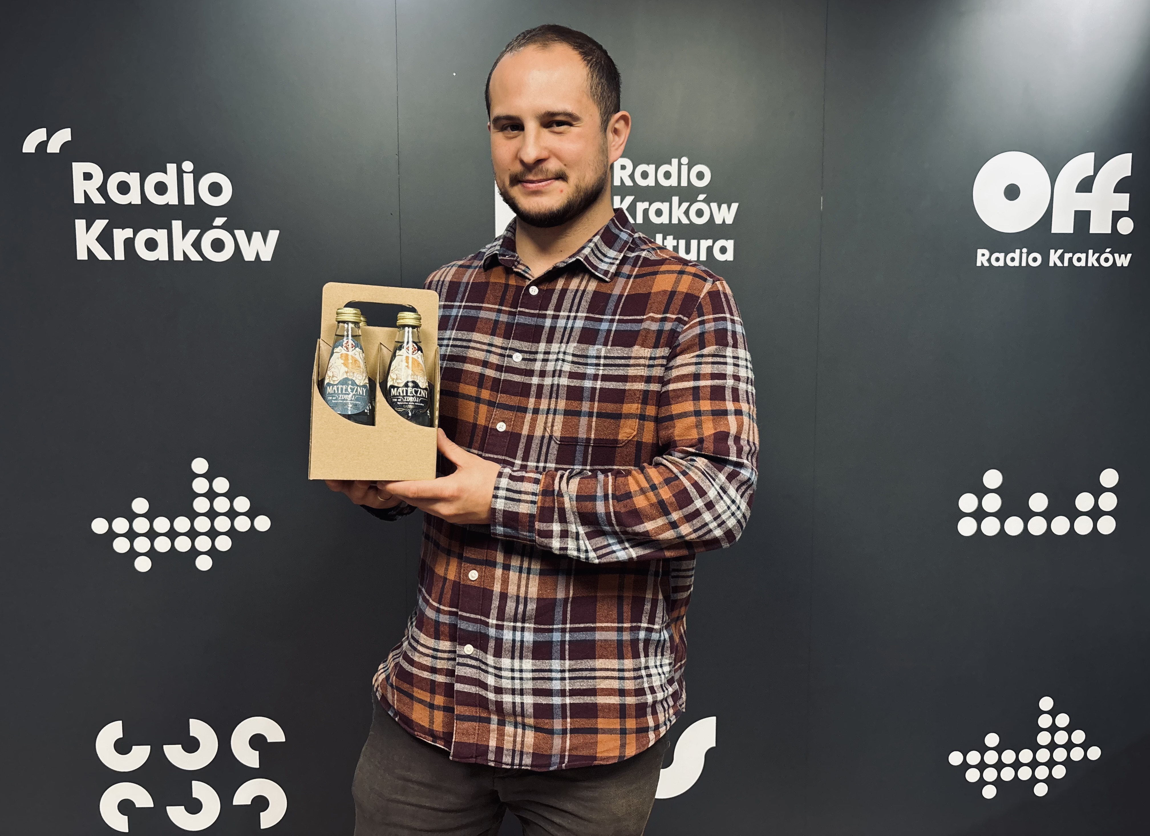 Maciej Tomaszewski w Radiu Kraków, fot. Agata Ciechanowska