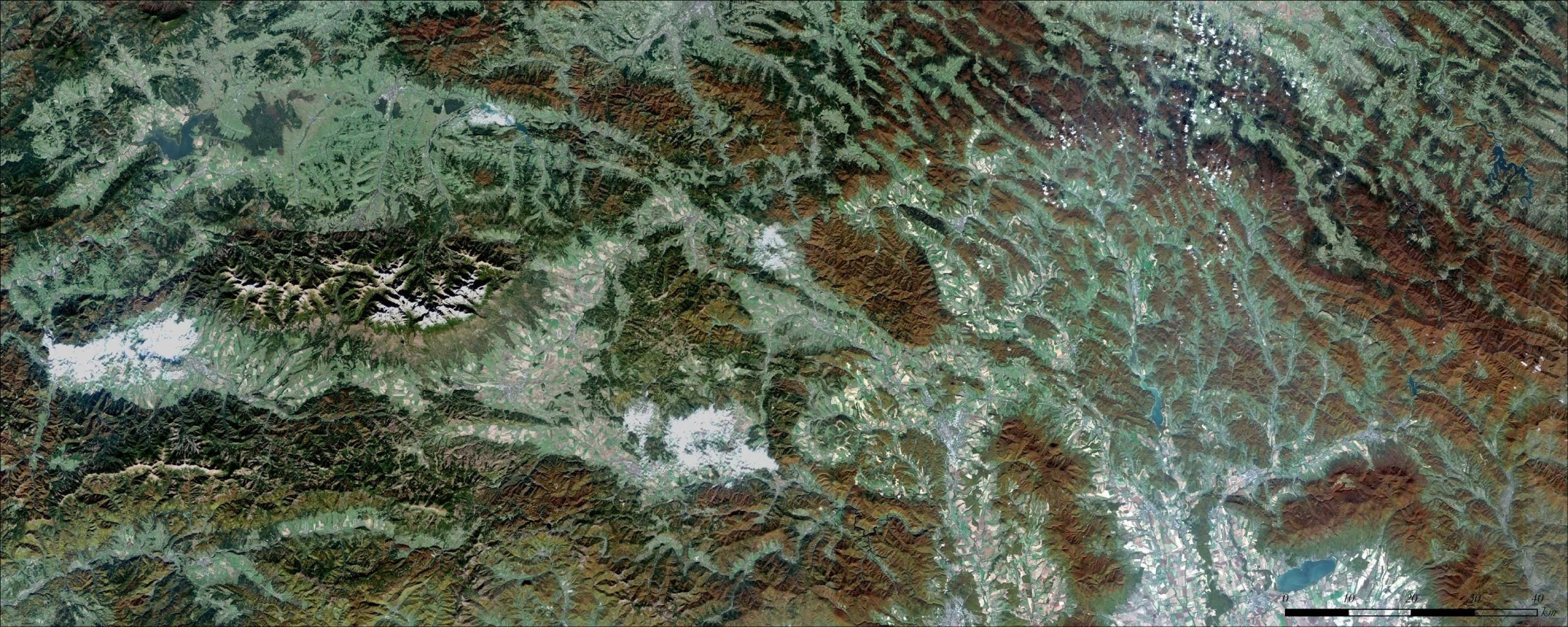 Teledetekcja i scaning laserowy Karpat