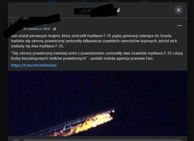 Screen pokazujący jeden z fałszywych obrazków, które obiegły sieć. Klikaj z głową! 