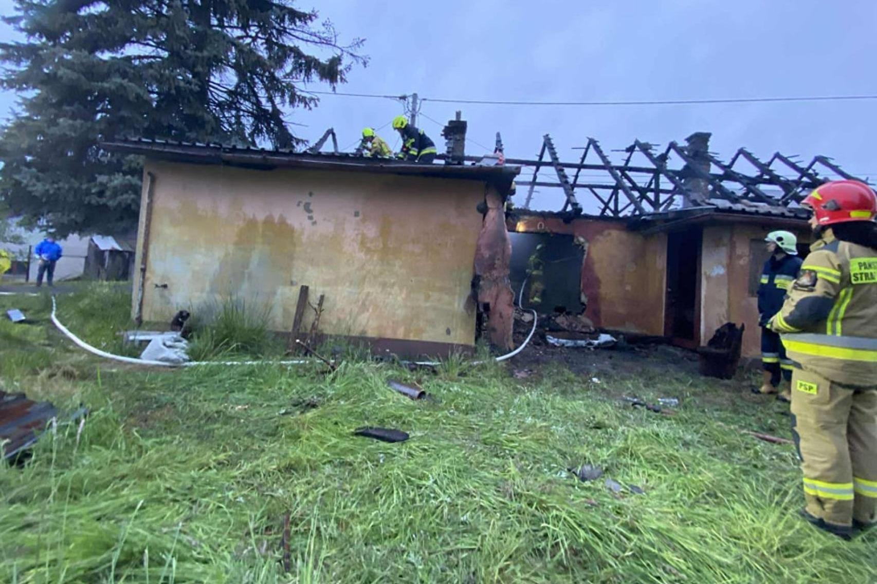 Podpalenie pustostanu w Tarnowie. Policja zatrzymała 37-latka z powiatu