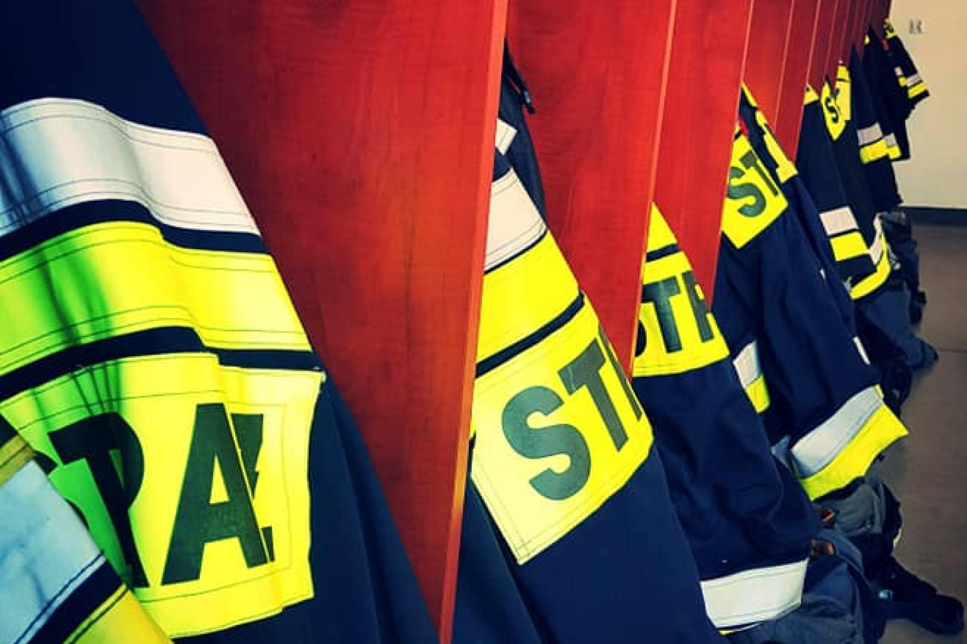 Pożar na placu budowy przy ulicy Ciesielskiego w Czyżynach