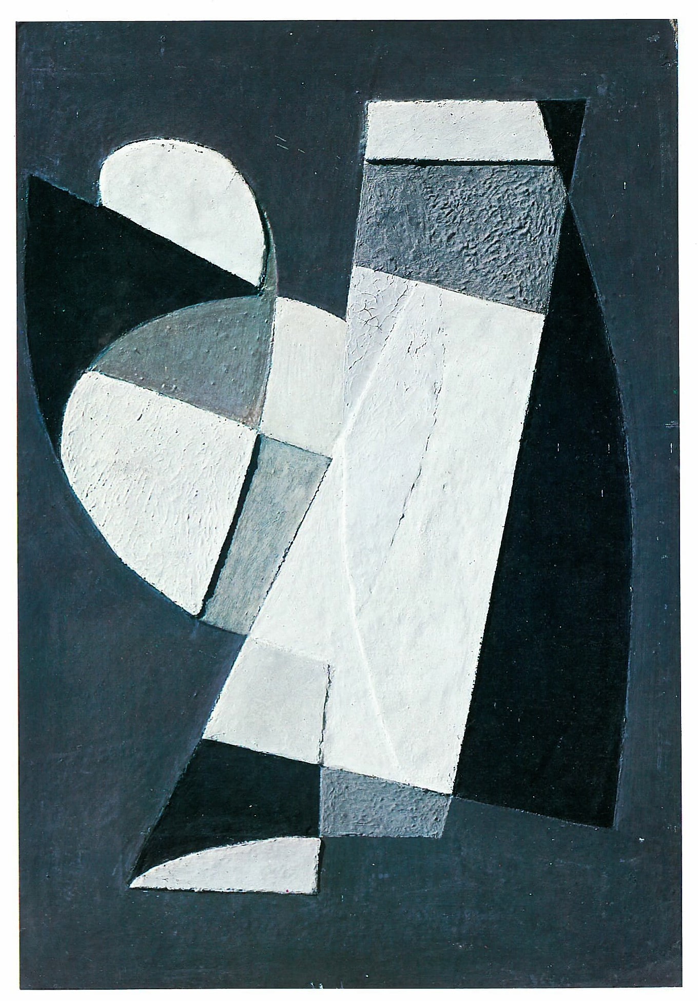 kompozycja, relief, olej, 1964, z kolekcji Christiana i Véronique Leprette'ów