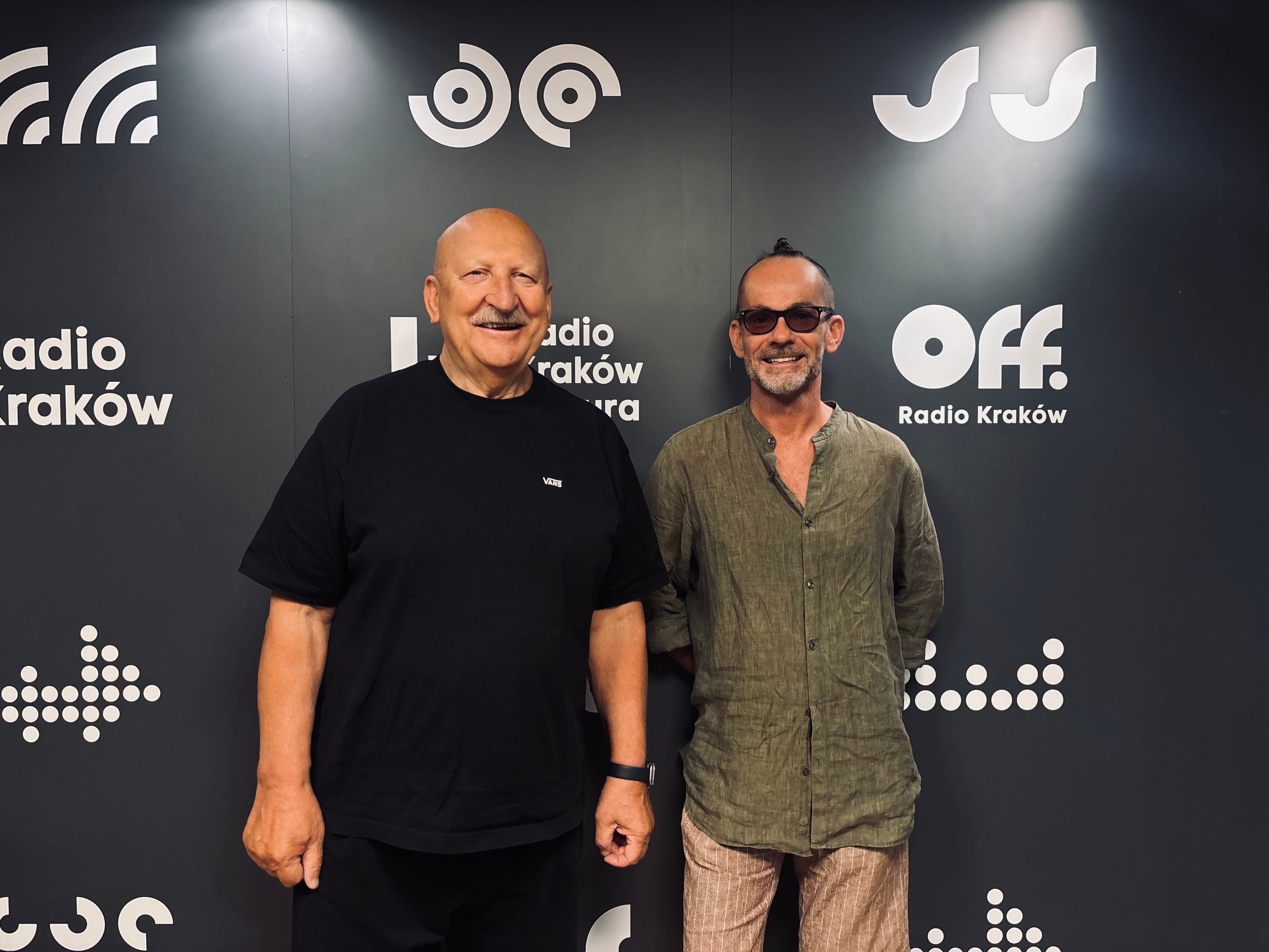 Jerzy Zoń i Bartek Cieniawa w Radiu Kraków, fot. Agata Ciechanowska