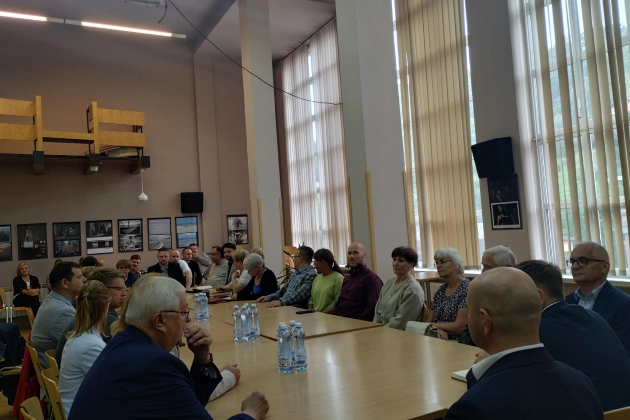 Posiedzenie rady społecznej szpitala w Krynicy/ Fot. Krystyna Pasek.