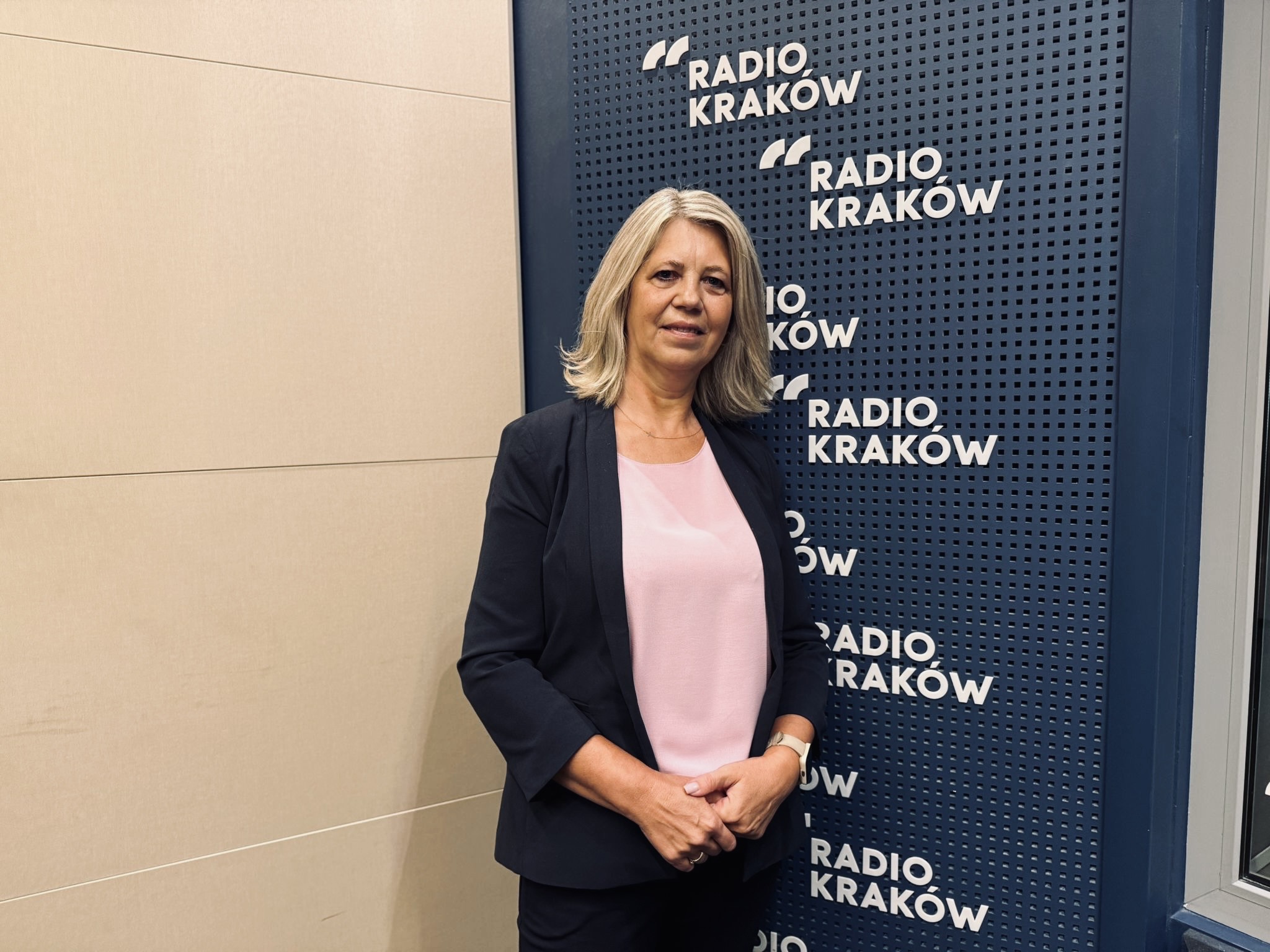 Anna Gąsior w studiu Radia Kraków, fot. Georgina Gryboś