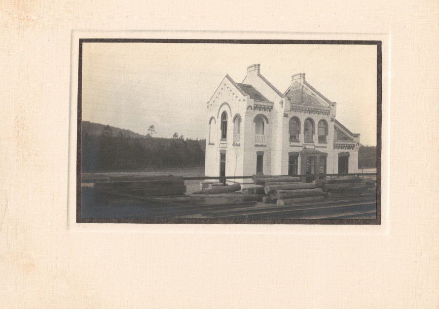 Stacja kolejowa Rabsztyn (obecnie Jaroszowiec Olkuski), jesień 1914 r. - fot. ze zbiorów M.Piotrowskiego