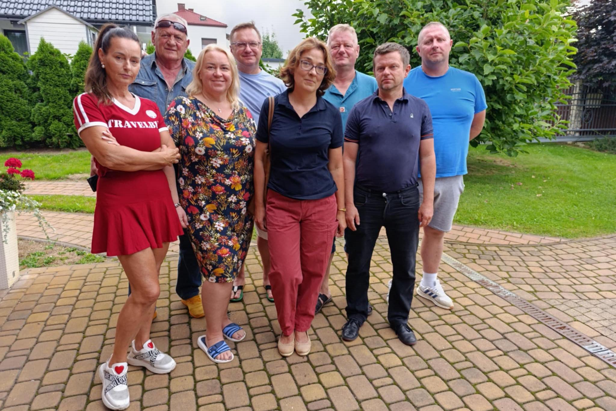 Mieszkańcy Zaborza koło Oświęcimia. / fot: Natalia Feluś