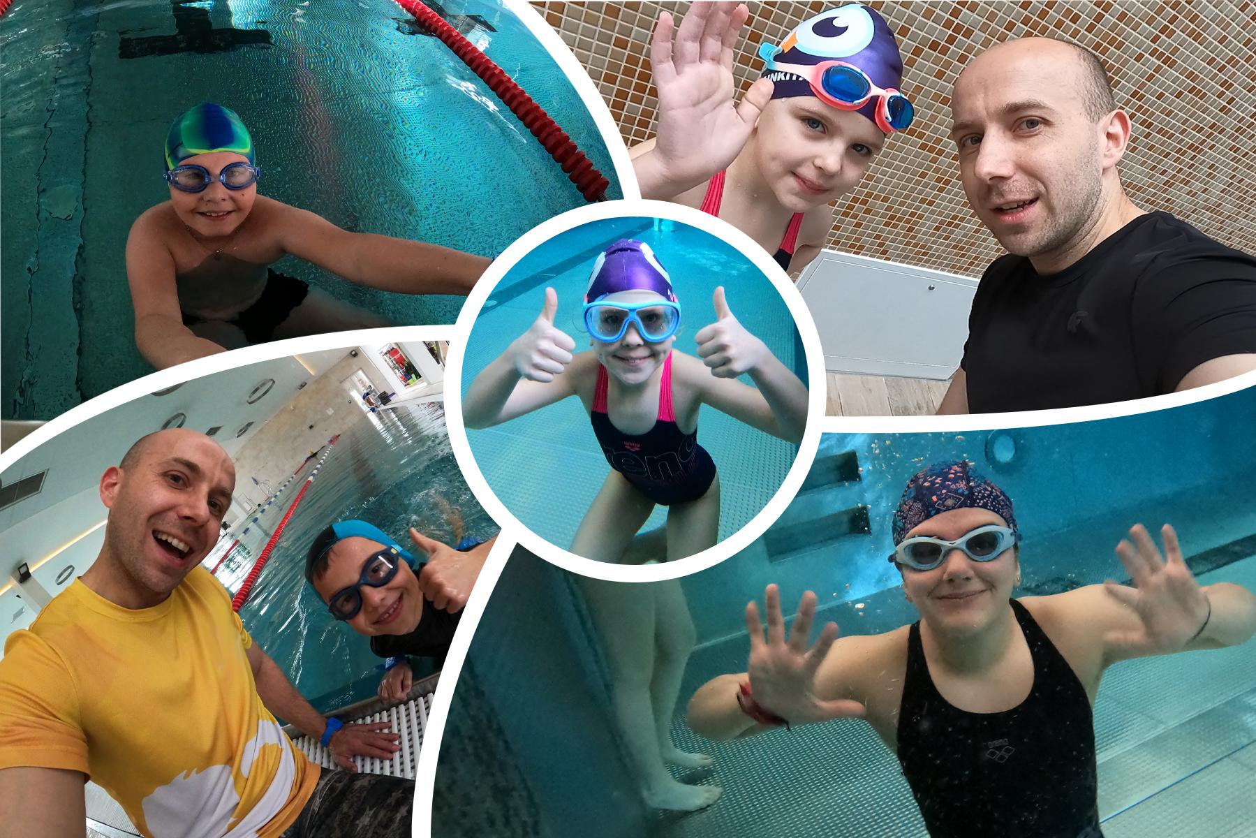 Instruktor Emil Siedlarz - nauka pływania w Chełmcu