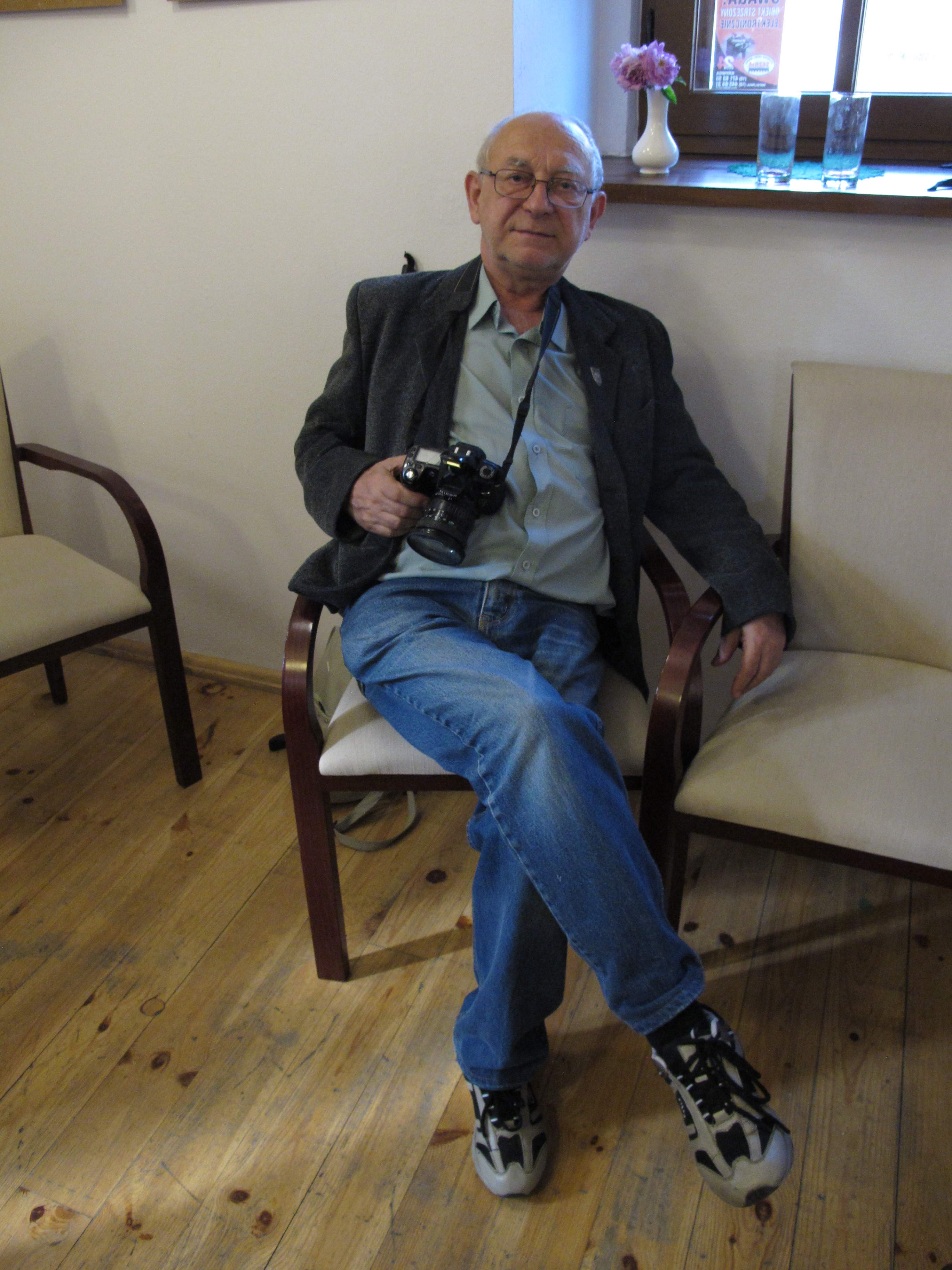 Juliusz Jarończyk w Muzeum Regionalnym Państwa Muszyńskiego (fot. Barbara Rucka)