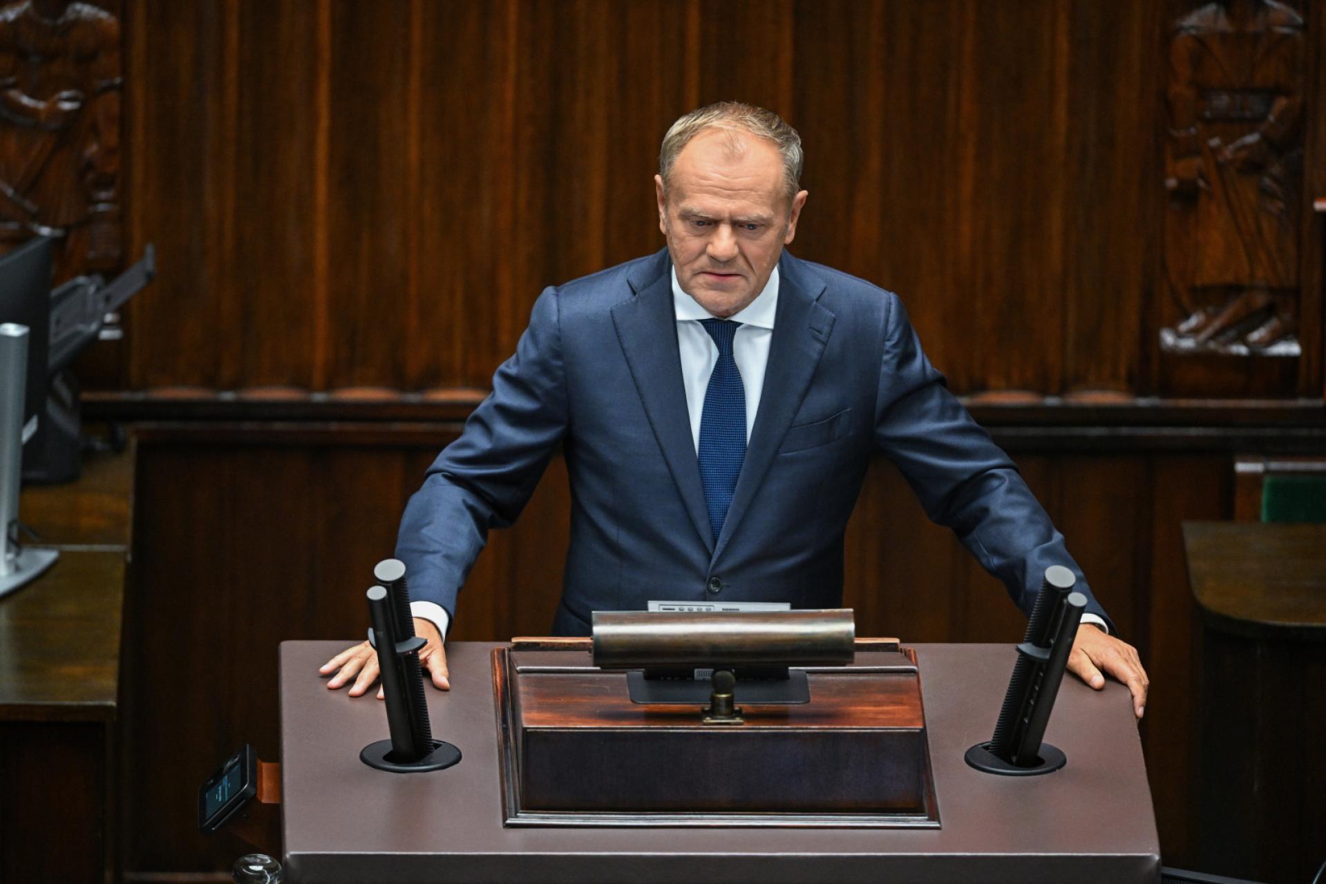 Premier: naruszenia polskiej przestrzeni trwały całą noc