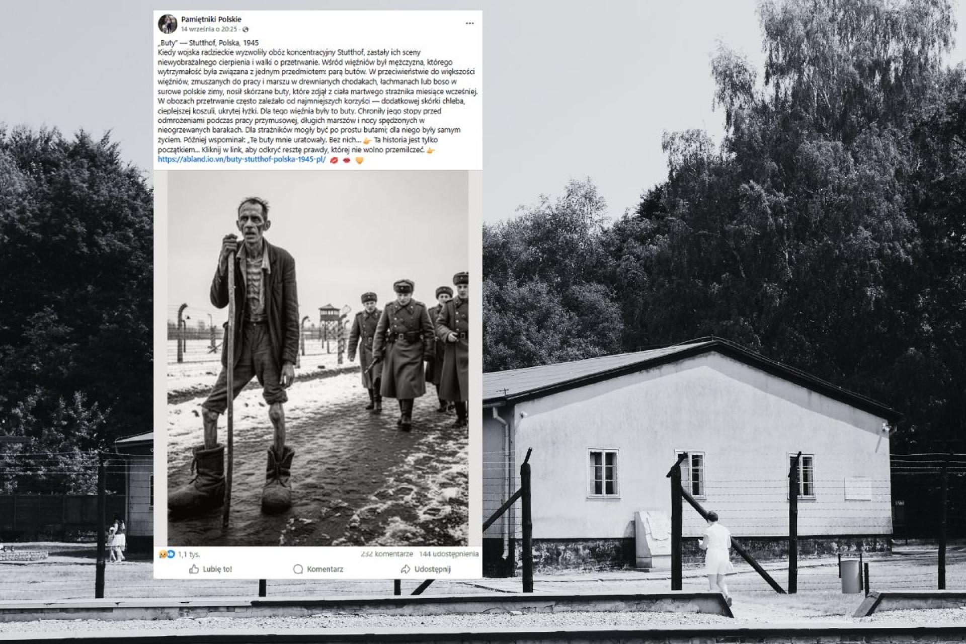 AI po raz kolejny fałszuje historię obozów koncentracyjnych. Muzeum Stutthof ostrzega