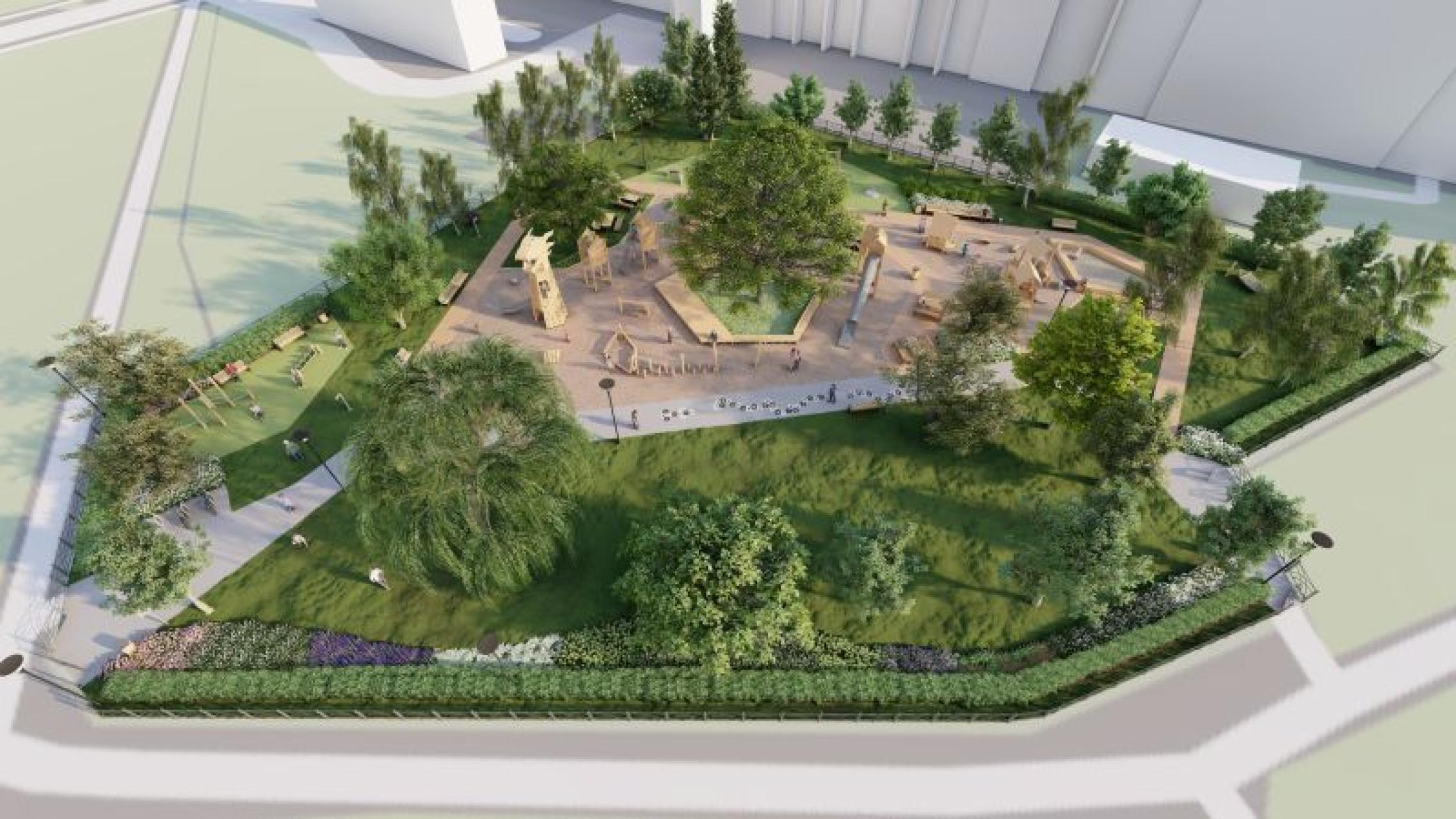 Nowy wygląd Smoczego Skweru przy ul. Wietora. Miasto zaprasza mieszkańców do udziału w konsultacjach