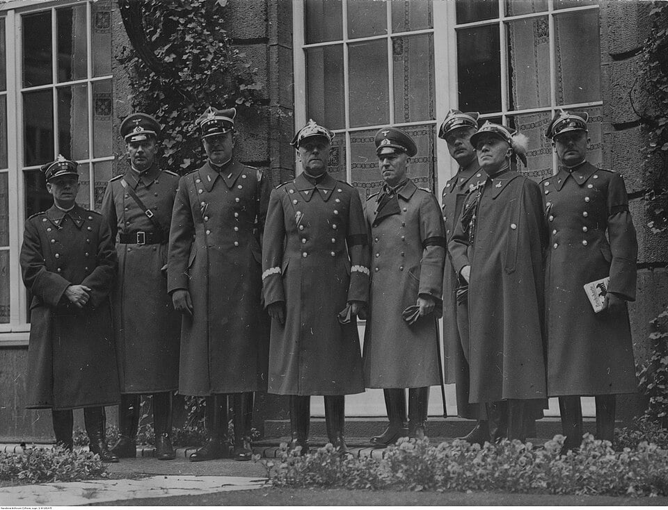 Wizyta polskich oficerów w Berlinie, maj 1935 r. Mjr W.Steblik pierwszy z lewej (fot. NAC/Wikipedia)