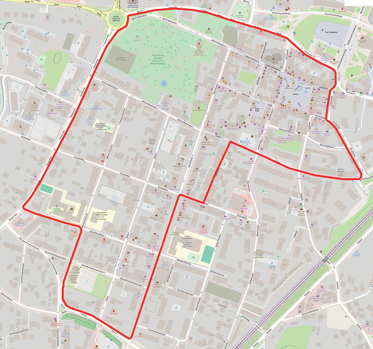 Strefa płatnego parkowania w Chrzanowie. Fot. UM Chrzanów