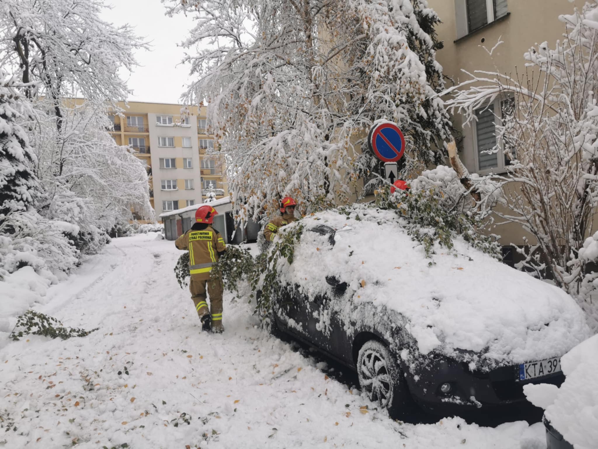 Akcja strażaków w Tarnowie/ Fot. Bartłomiej Maziarz.