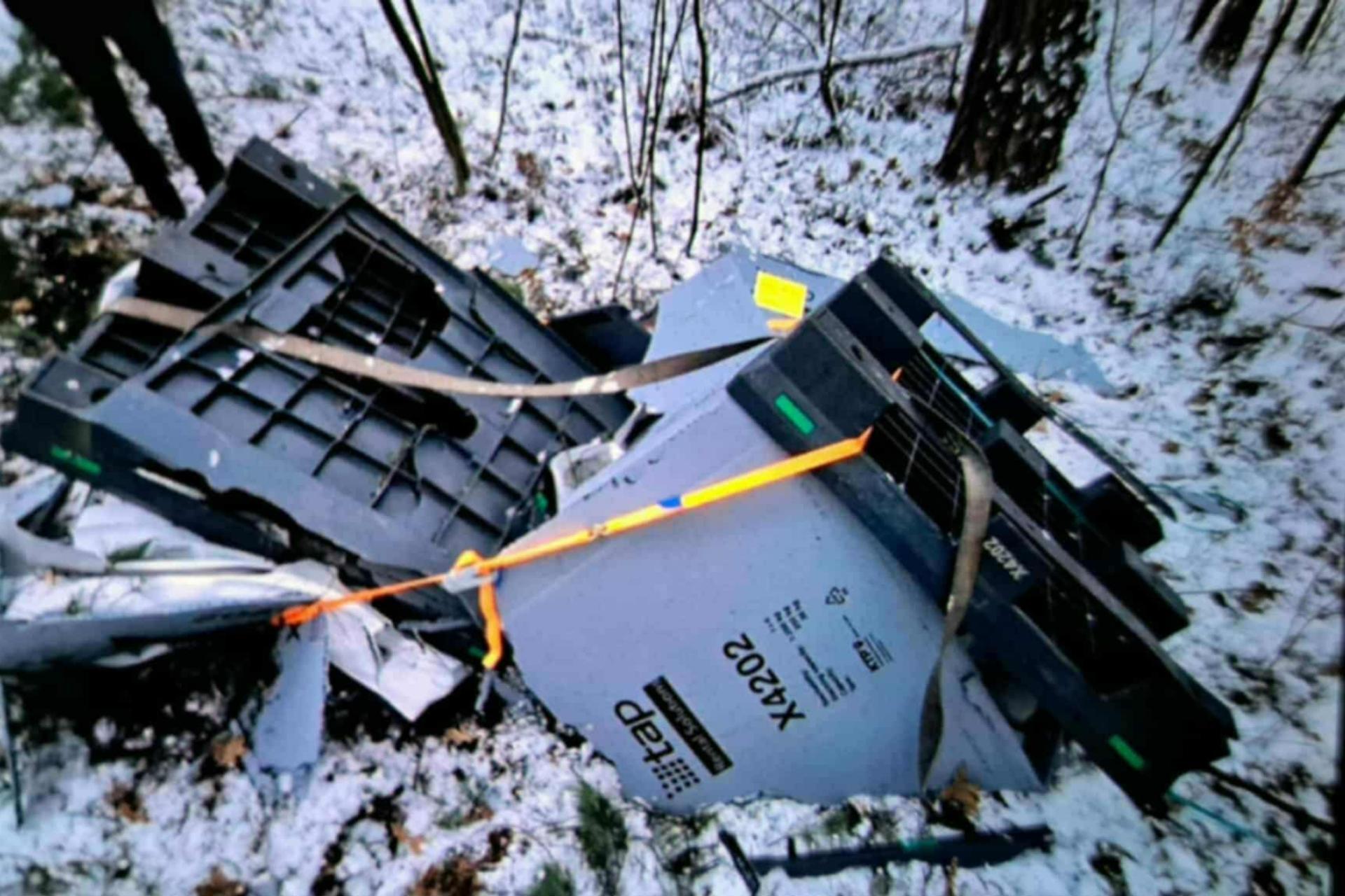 O włos od tragedii. Z helikoptera spadł ładunek firmy Valeo